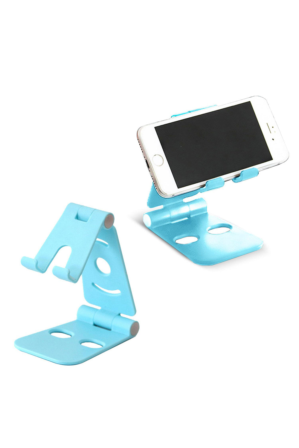 Plastic Folding Table Top Phone Holder, Blue