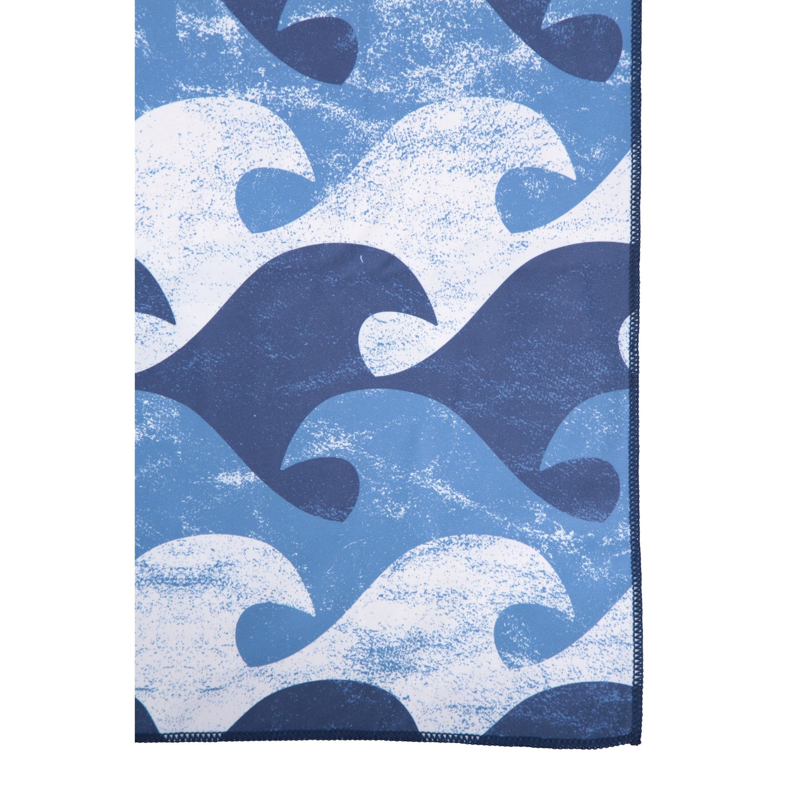 Wave Pattern Microfibre Towel | One Size | Blue