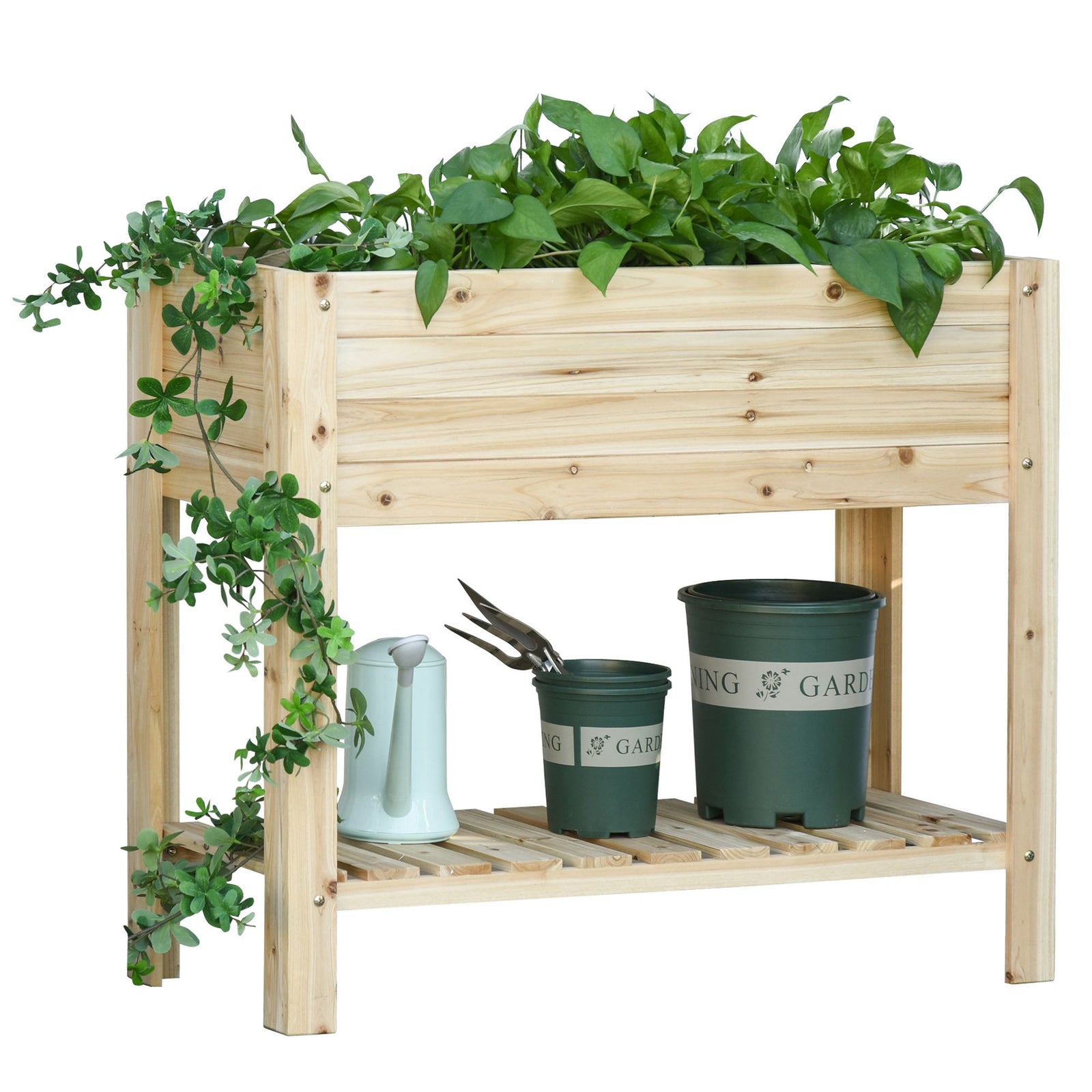 Planter Box With Clapboard 100x40x84cm