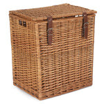 Red Hamper Wicker Double Steamed Vintner Storage Picnic Basket