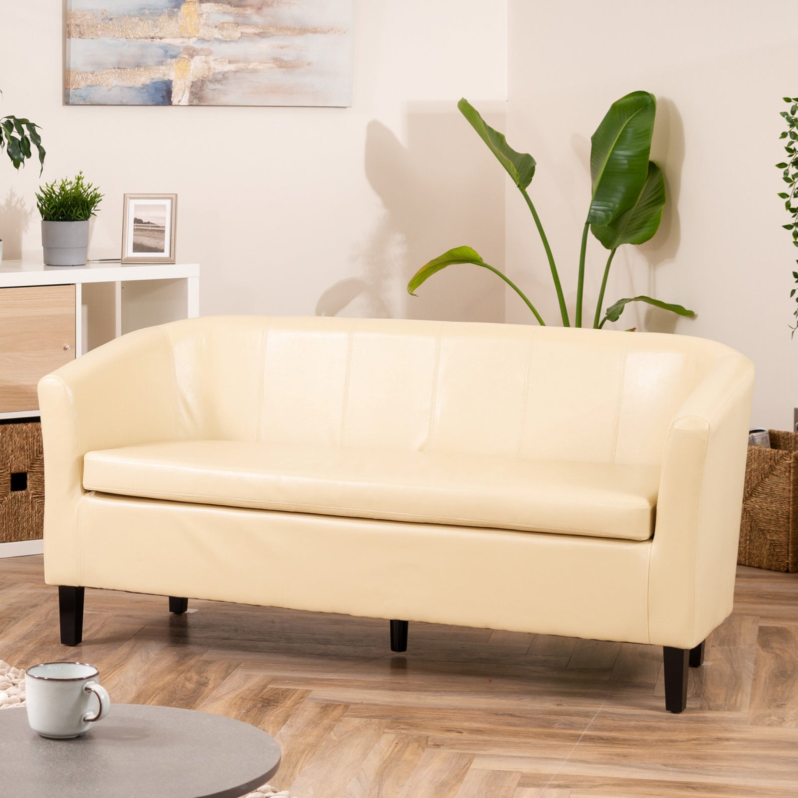 Meriden 3 Seat Tub Sofa | 3 | Cream