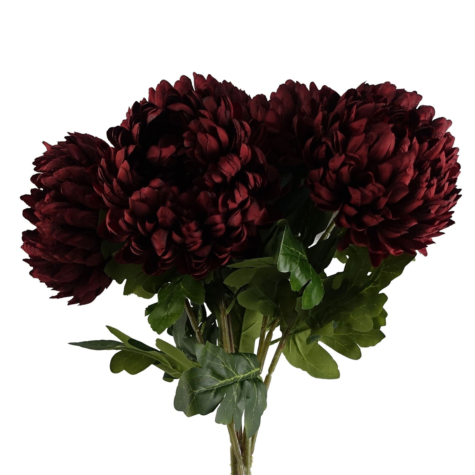 Pack Of 6 X 75cm Extra Large Reflex Chrysanthemum - Red