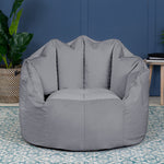 Sirena Scallop Chair Bean Bag | Charcoal