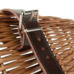 Red Hamper Wicker Bicycle Basket