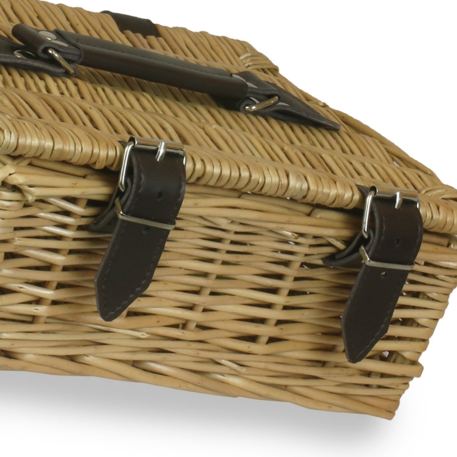 Red Hamper Wicker 26cm Empty Basket