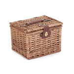 Red Hamper Wicker Light Steamed Small Chest Hamper