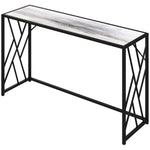 Vintage Sofa Table, Metal Frame Console Table For Hallway