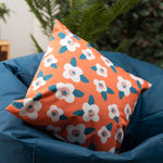 Floral Indoor Outdoor Cushion Set Of 4 Water Resistant Cushions