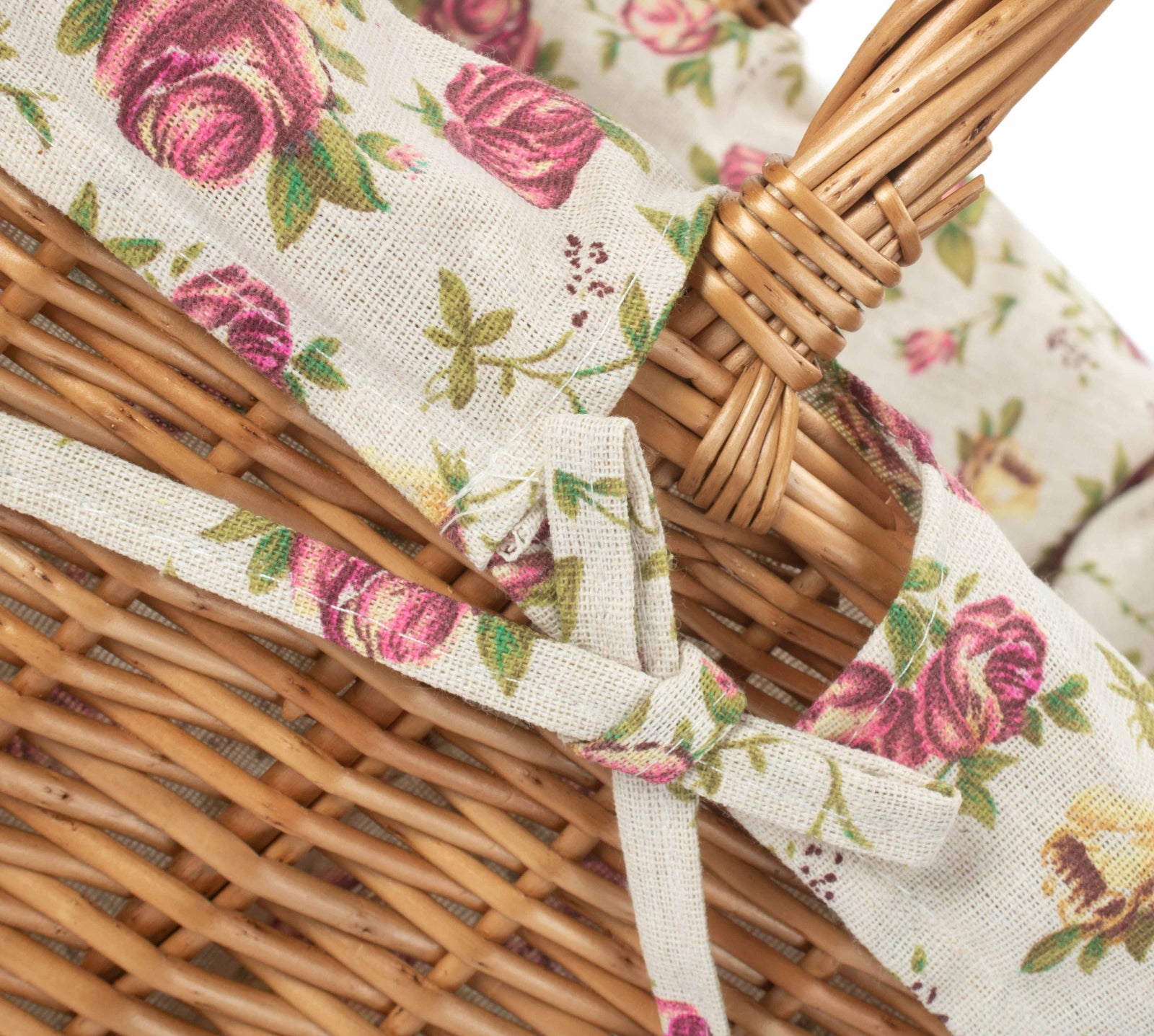 Wicker Butchers Shopping Basket | Pink