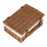 Wicker 35cm Light Steamed Picnic Basket | White