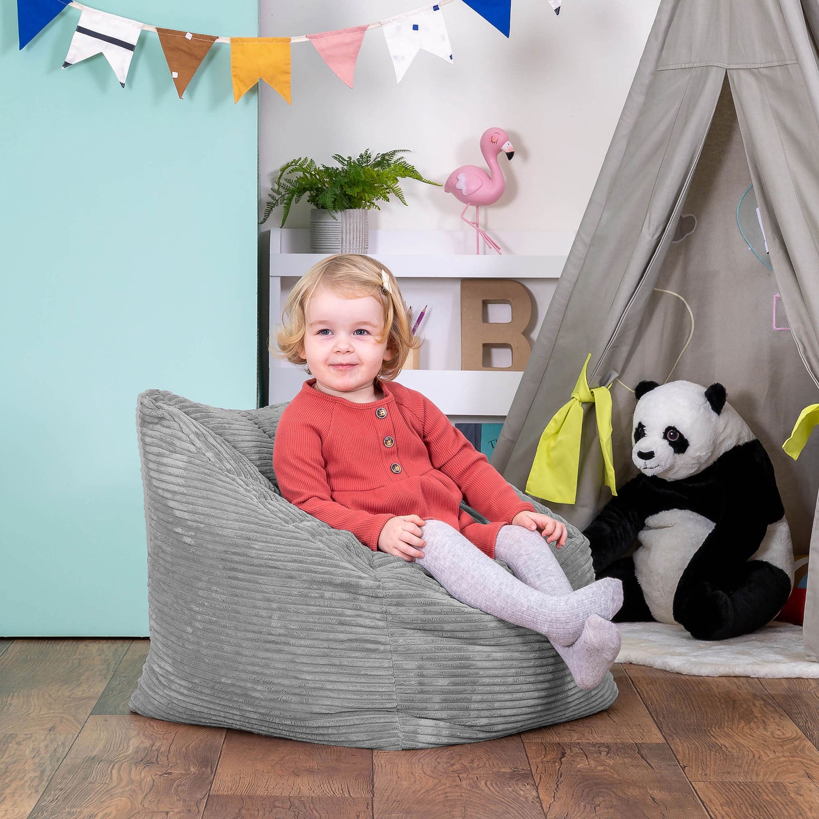 Kids Armchair Bean Bag | Gray