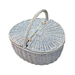 Wicker Provence Double Lidded Empty Picnic Basket