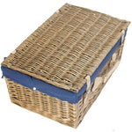 Wicker 51cm Antique Wash Picnic Basket | Blue