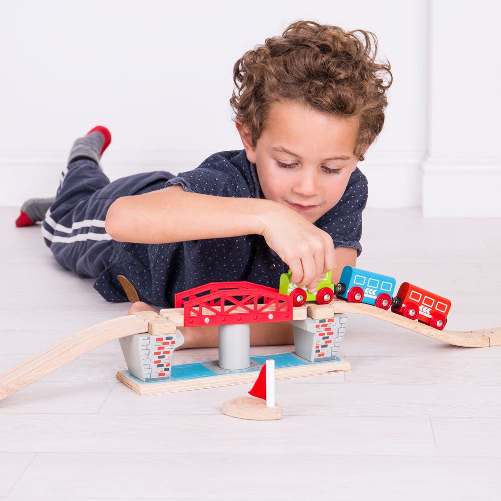 Bigjigs Toys Swing Bridge for Wooden Train Sets