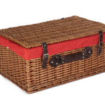 Wicker 56cm Double Steamed Picnic Basket | Red