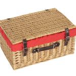 Wicker Buff 51cm Picnic Basket | Red