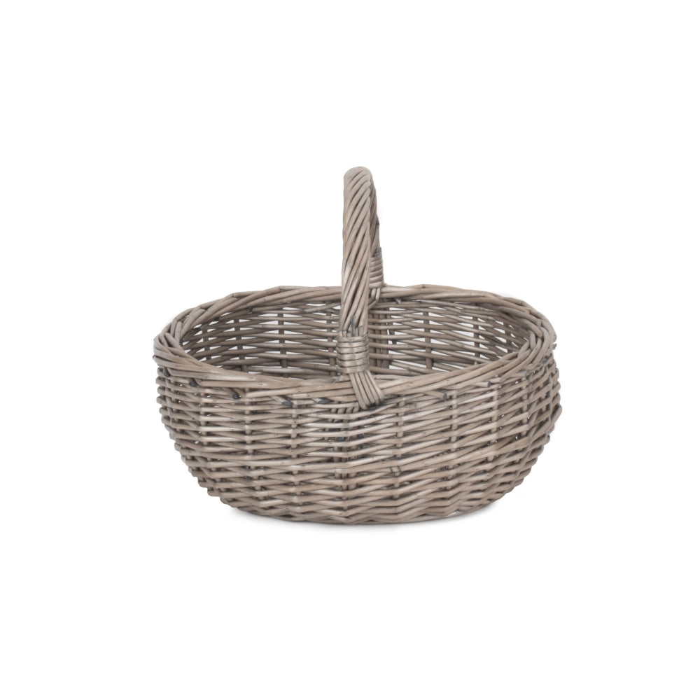 Antique Wash Bathroom Shopping Basket | Large