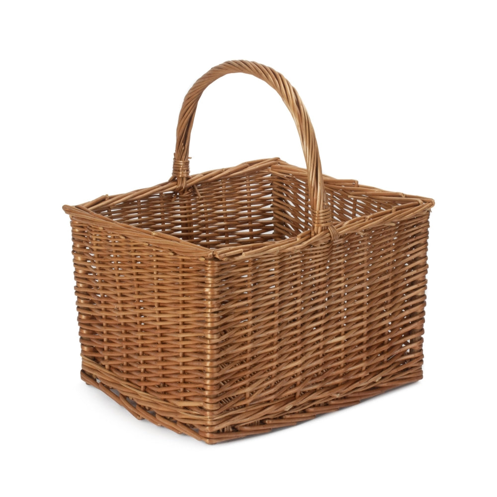 Wicker Butchers Shopping Basket | Brown