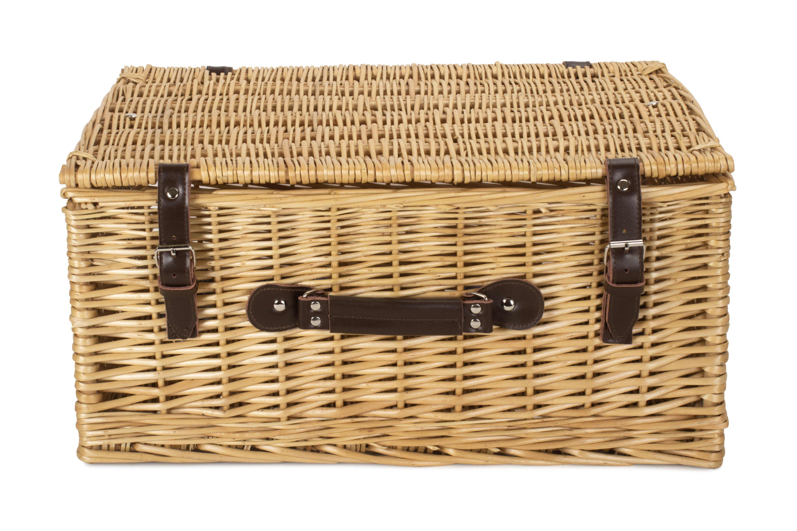 Wicker Buff 51cm Picnic Basket | Brown