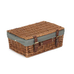 Wicker 35cm Light Steamed Picnic Basket | Gray