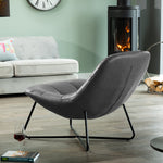 Humboldt Faux Leather Accent Chair | Gray