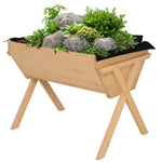 Wooden Planter Raised Bed 100x70x80cm