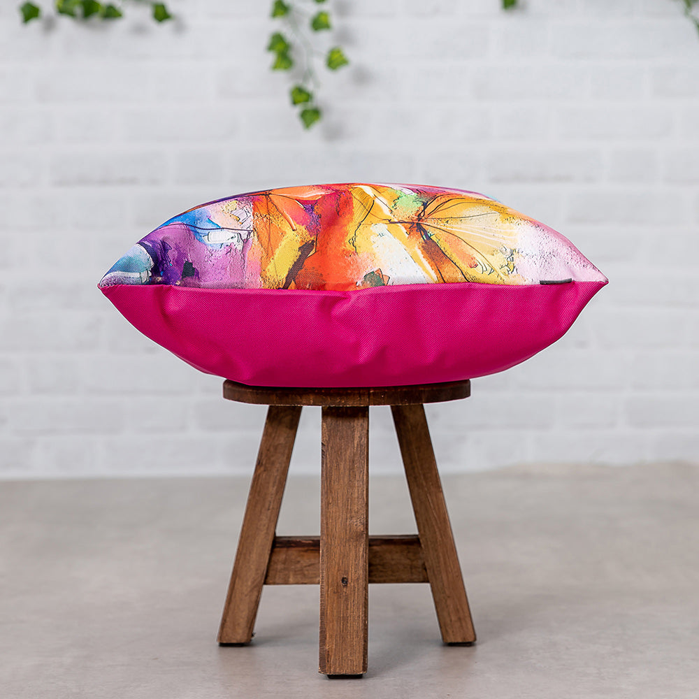 Floral Indoor Outdoor Cushion Set Of 4 Water Resistant Cushions