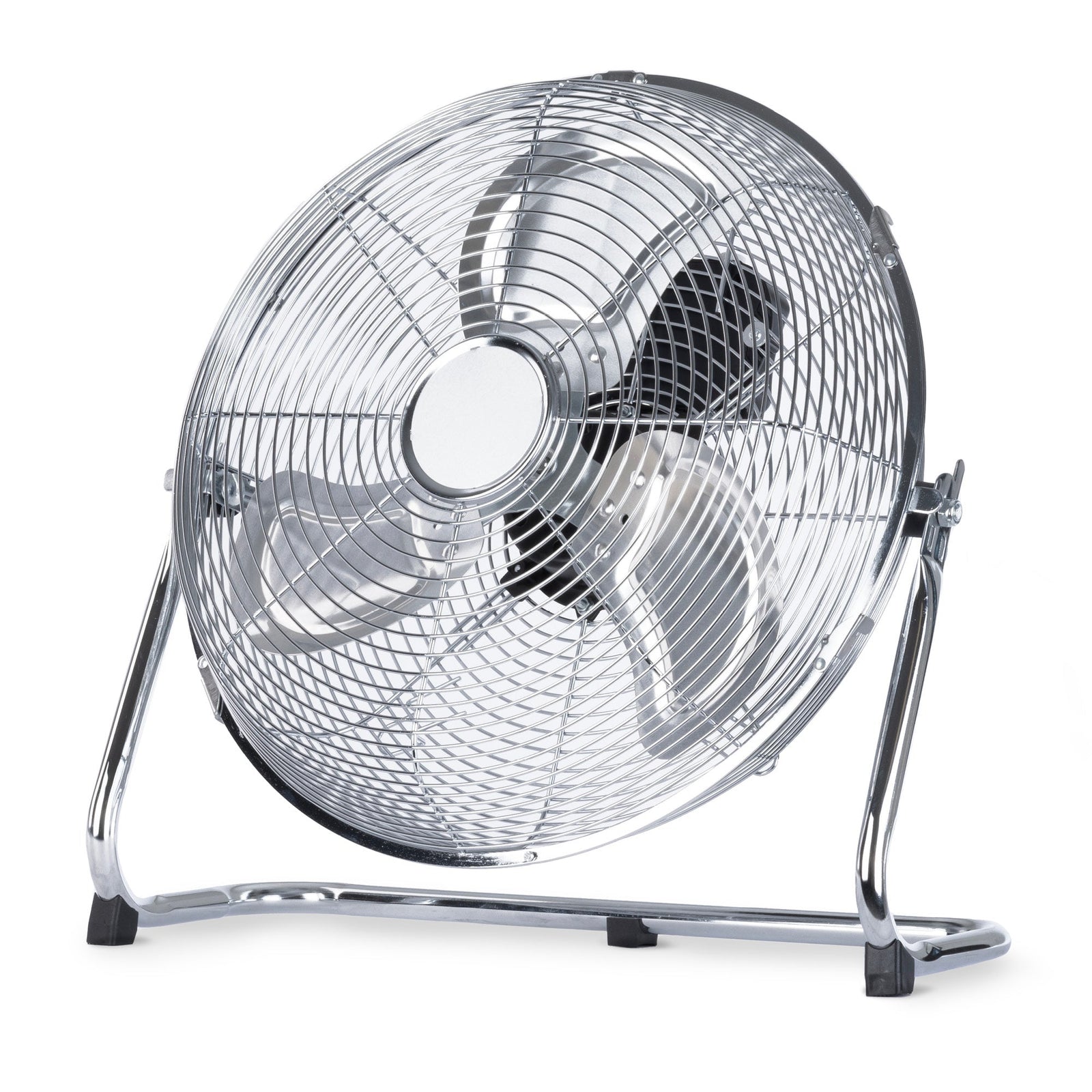 Livivo Chrome Floor Fan - 14"