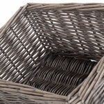 Red Hamper Antique Wash Finish Wicker Tray