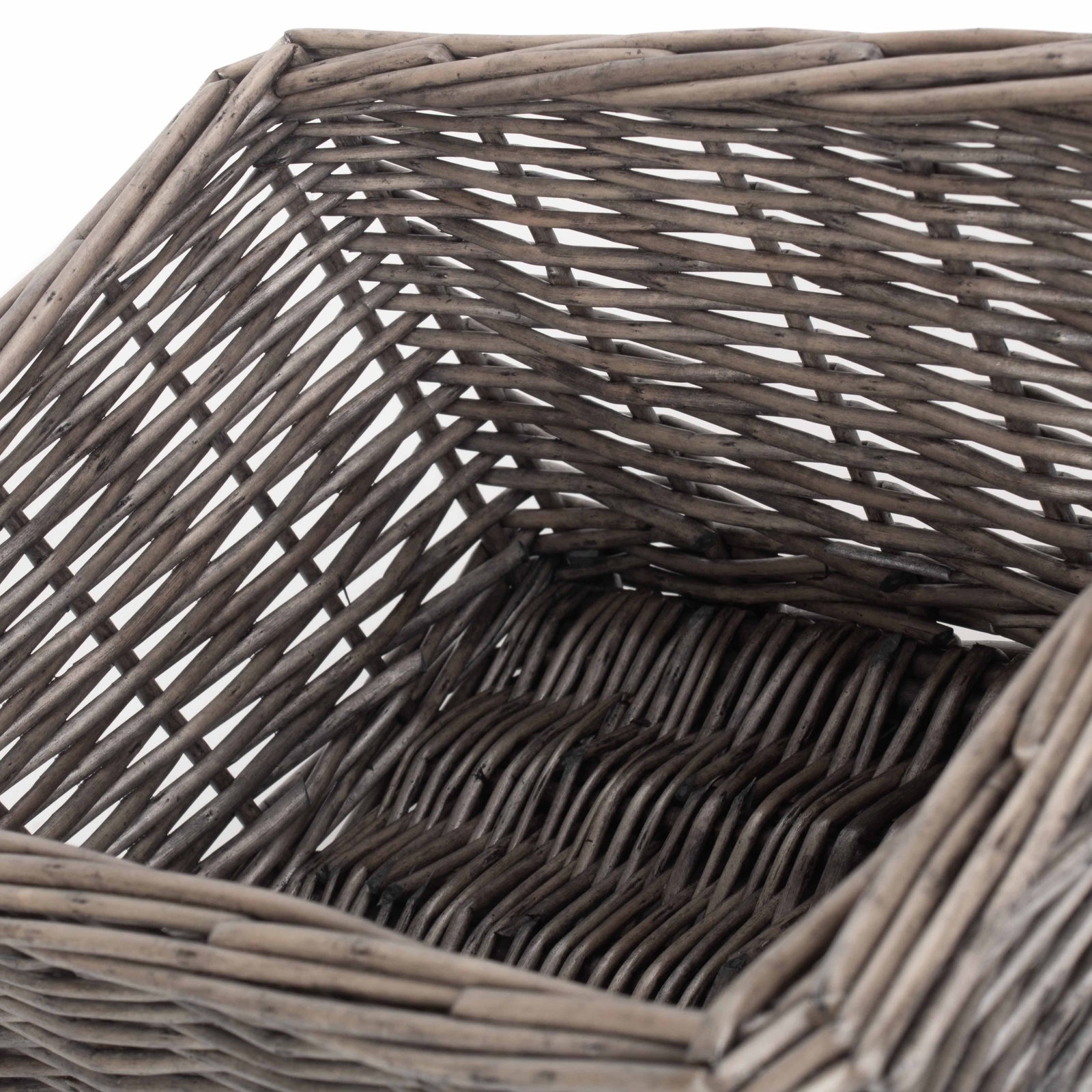 Antique Wash Finish Wicker Tray | Small | Brown