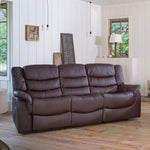 Almeira 3 Seat Recliner Sofa | 3 | Brown