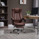 Executive Office Chair W/ Footrest | Brown