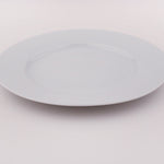 Dinner Plates White Porcelain Rim 6 Piece Set 10.5" Catering