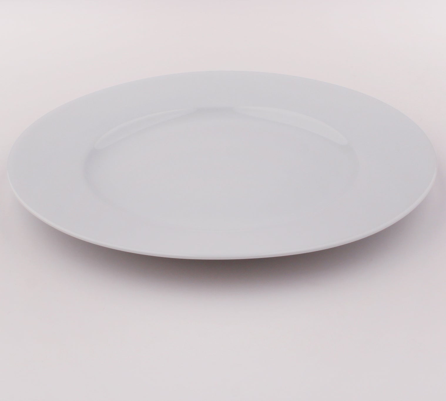 Dinner Plates White Porcelain Rim 6 Piece Set 10.5" Catering