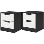 2 Drawer Bedside Tables Set Of 2 With Storage Nightstands