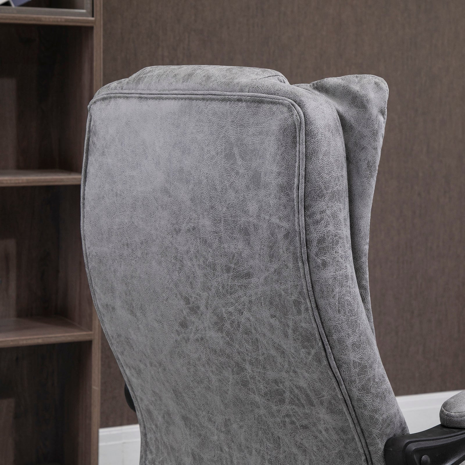 Executive Office Chair W/ Footrest | Gray