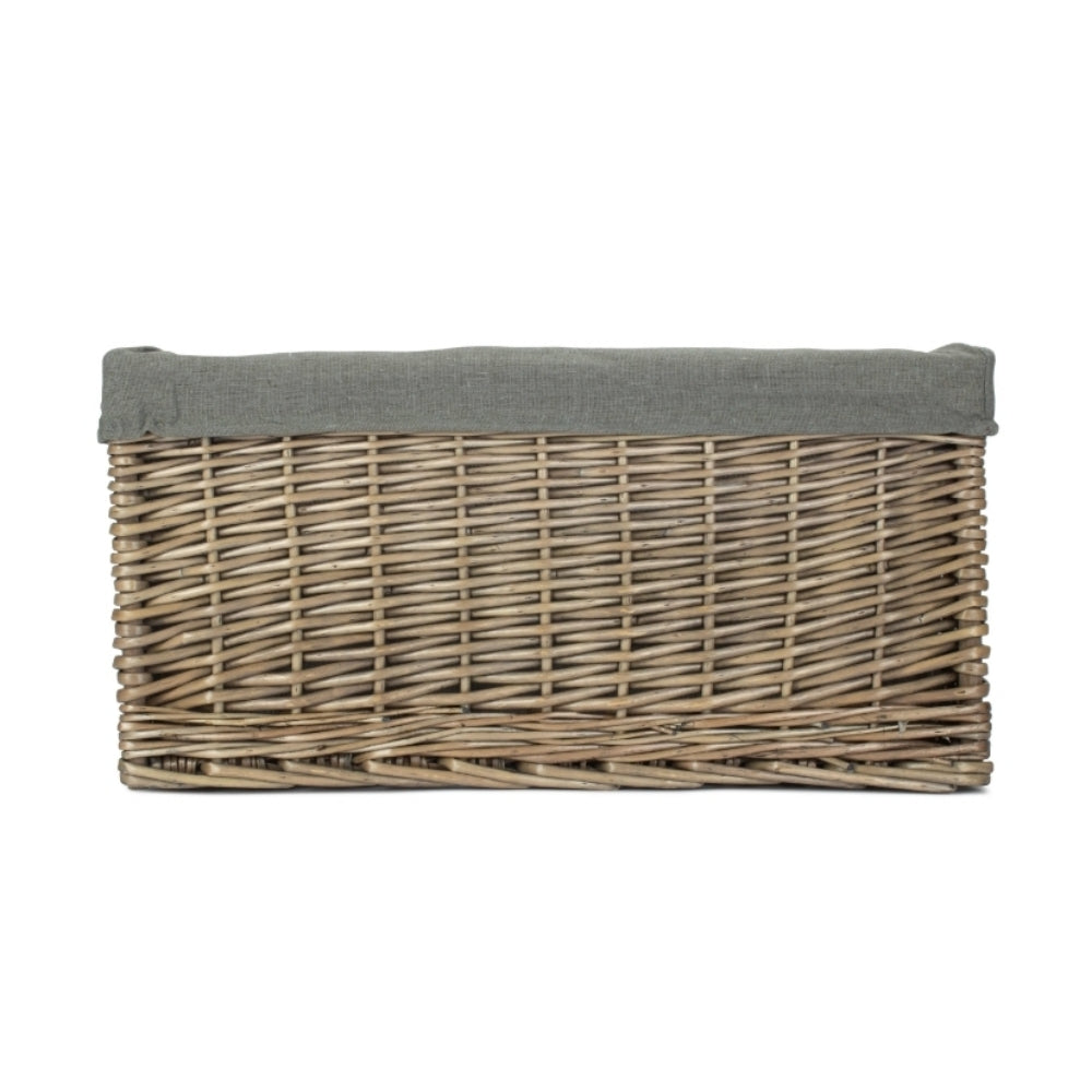 Red Hamper Wicker Jumbo Antique Wash Storage Basket