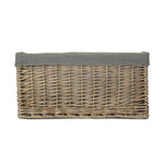 Wicker Jumbo Antique Wash Storage Basket | Gray