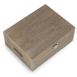 Red Hamper Oak Effect Wooden Box