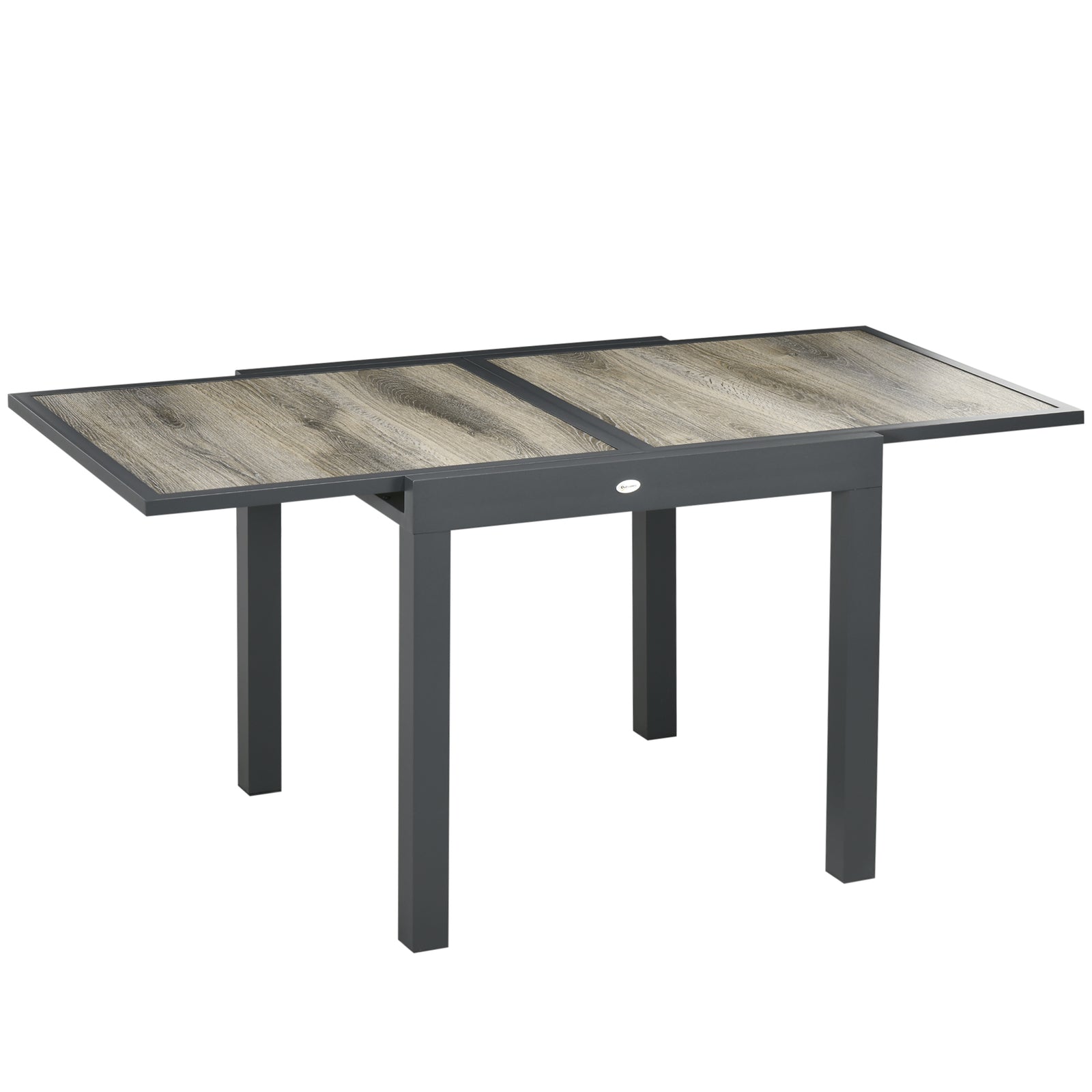 Extendable Garden Dining Table, Aluminum Frame | Beige