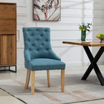 Set Of 2 Ravenna Fabric Dining Chairs | Teal