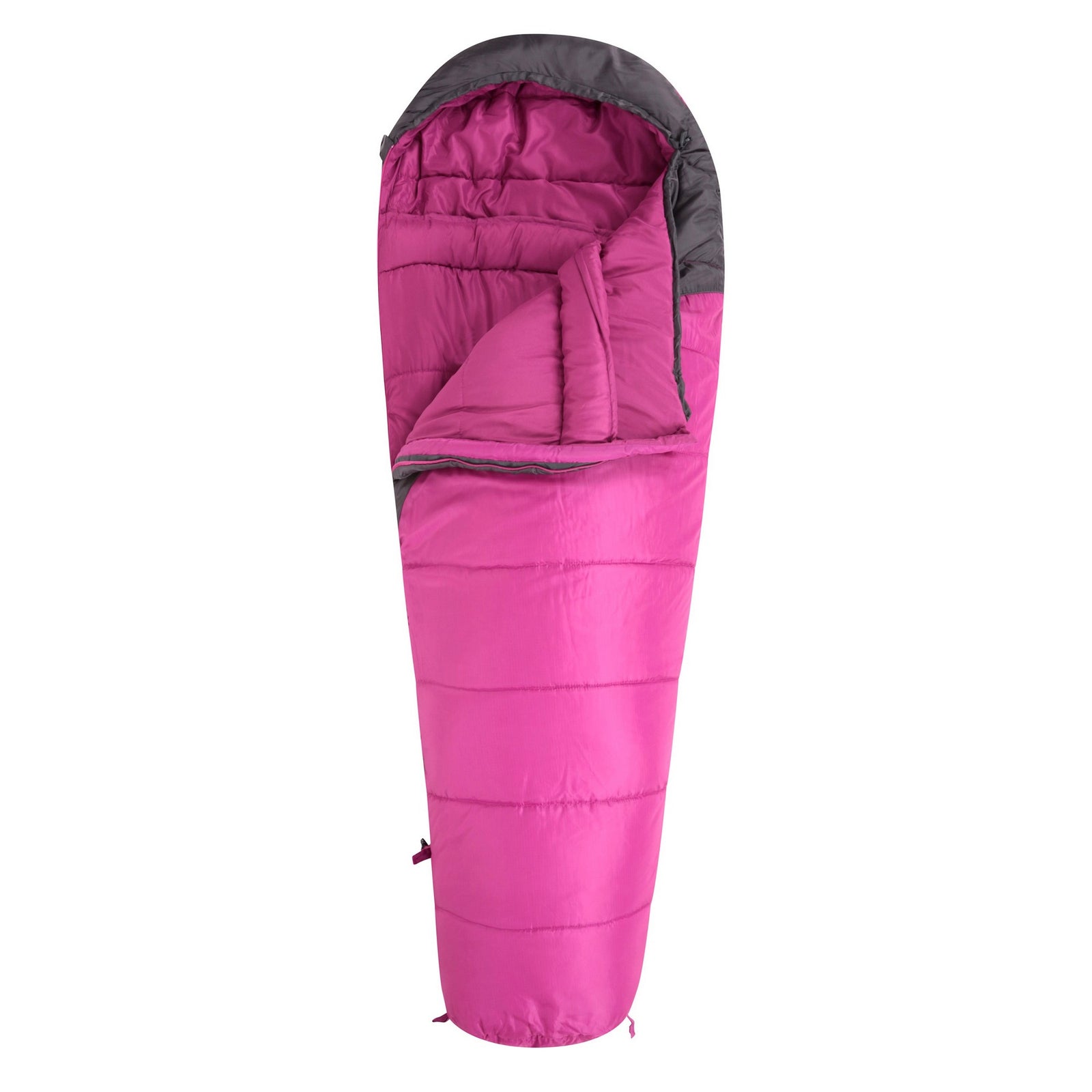 Unisex Adult Summit 250 Right Zip Winter Mummy Sleeping Bag | One Size | Pink