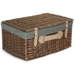 Red Hamper Wicker 51cm Antique Wash Picnic Basket