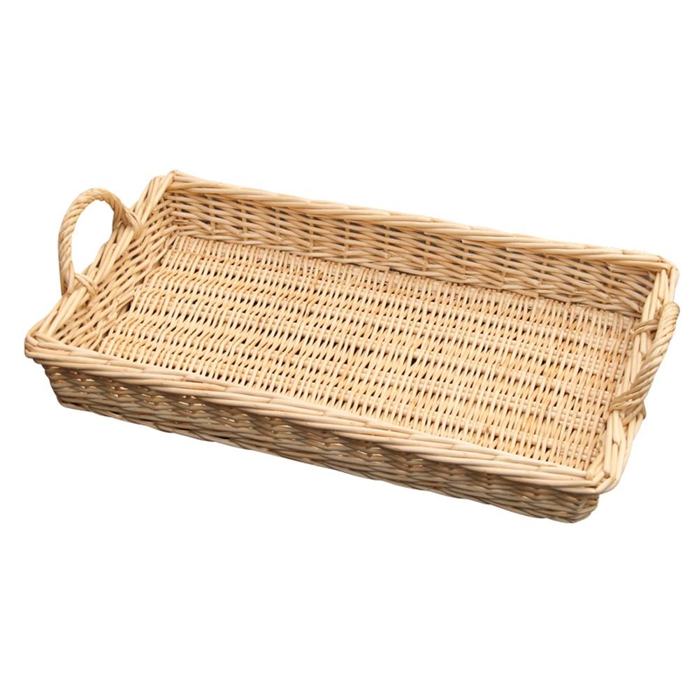 Red Hamper Wicker Large Caterers Serving Tray