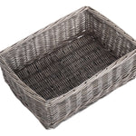 Antique Wash Finish Wicker Tray | Medium | Brown