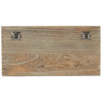 Red Hamper Oak Effect Wooden Box