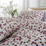 Cherry Baby Printed Cotton Rich 200 Thread Count Duvet Cover Set | Single | Multi Colour