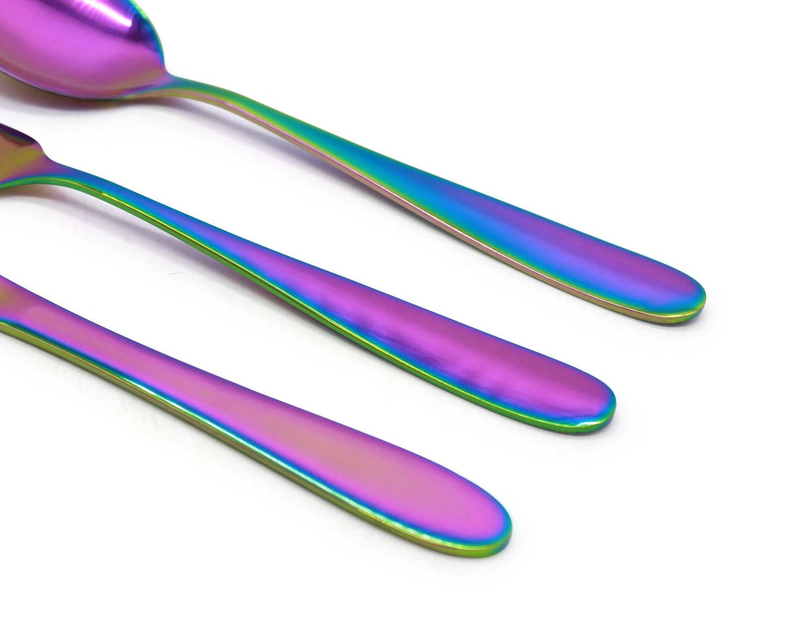 Cutlery Sets Rainbow Ss Light Spoon Fork 16 Piece Set