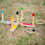 Wooden Quoits Game, Great Family Game - 12 Play Pieces