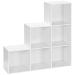 Storage Cabinet With 6 Cubes Closet Organiser 3-tier Shelf